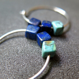 blue lapis lazuli earrings.